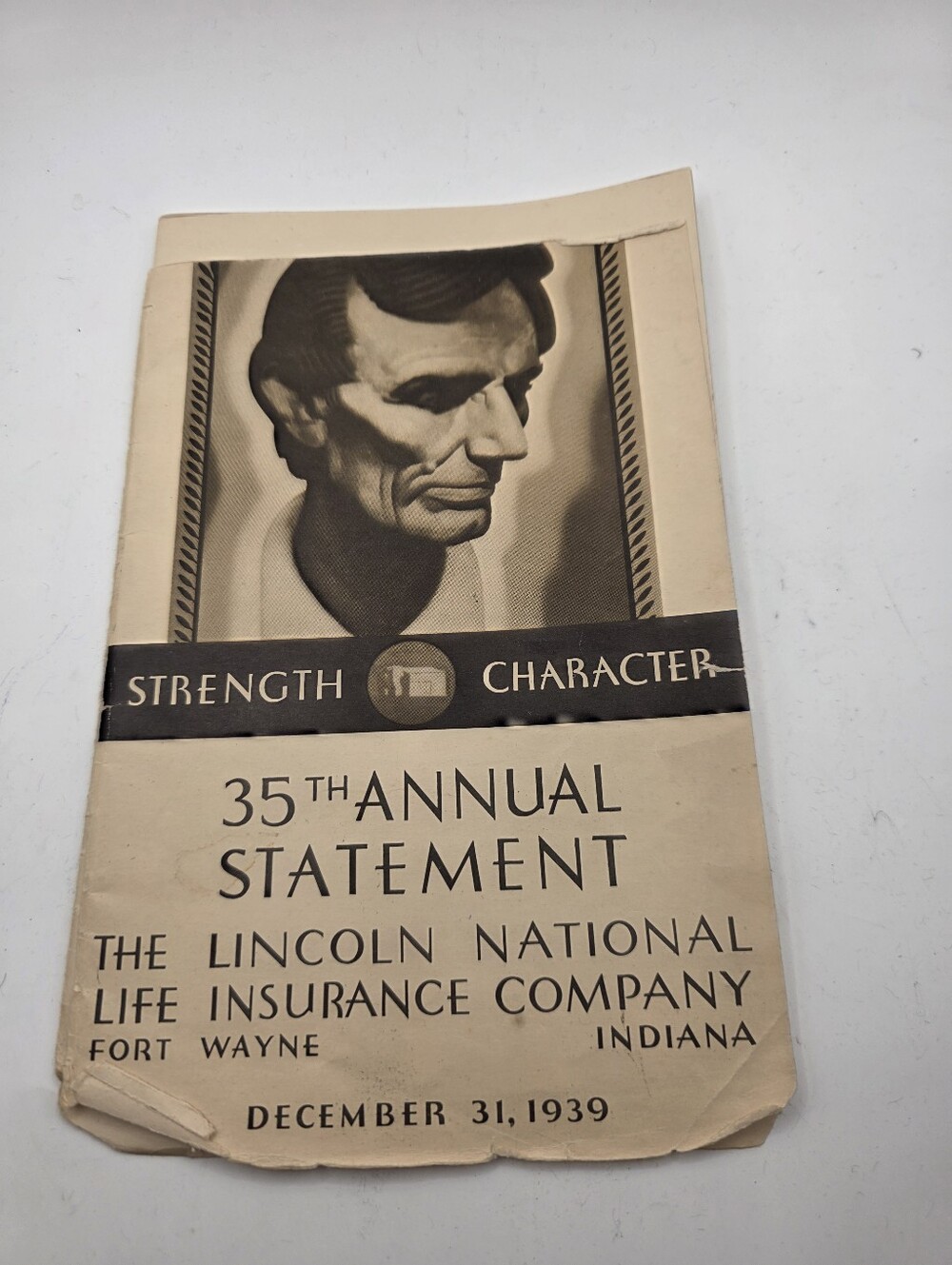 1939 Lincoln National Life Insurance 35th Annual Report Fort Wayne IN Ephemera
